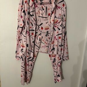 Kate Spade Pink and Black Accessories Sleepwear. Sz small